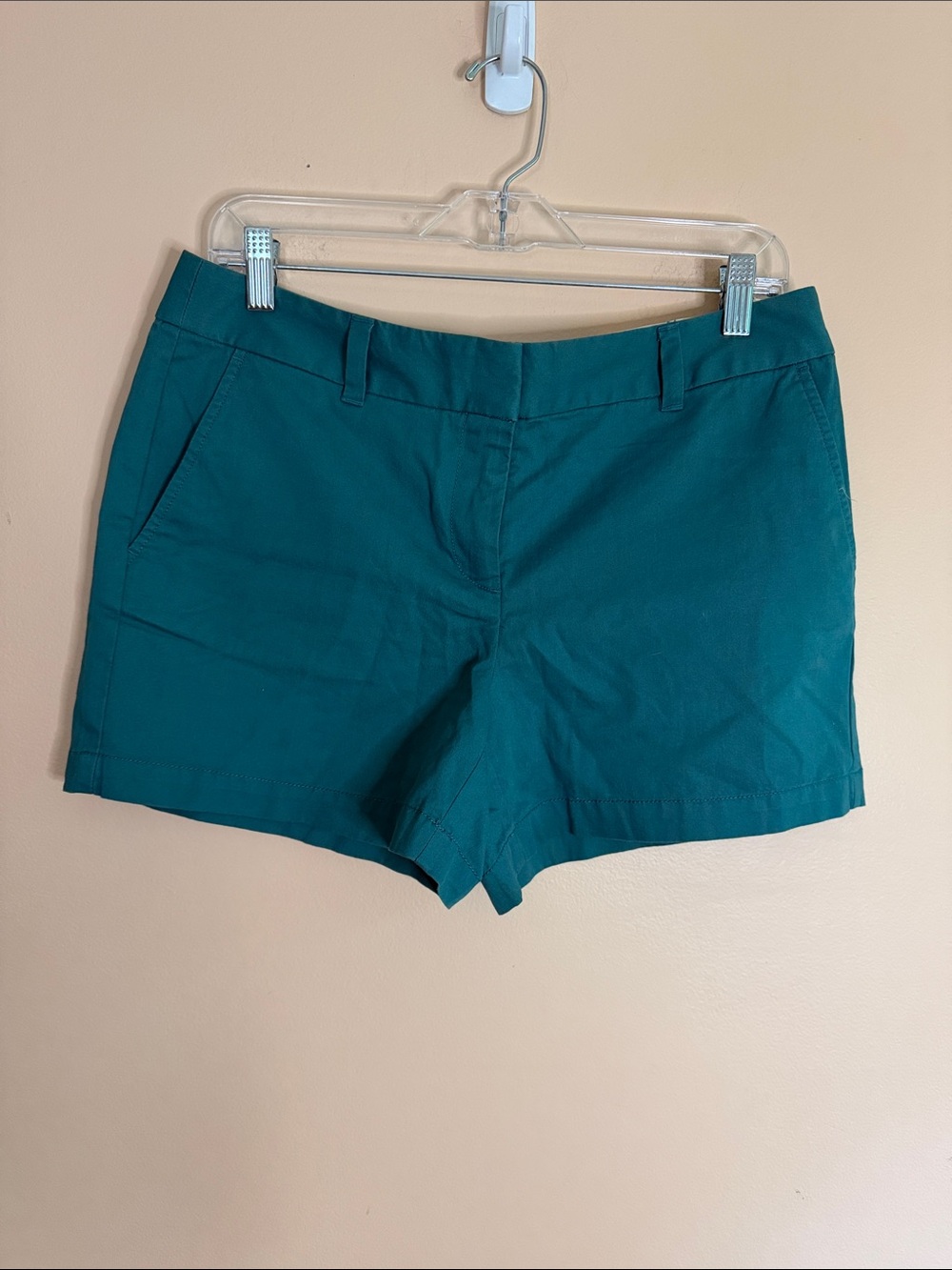 LOFT Teal Tailored Bermuda Shorts